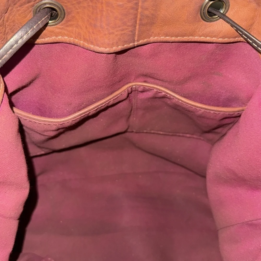 Il Duca Made In Italy Brown Leather Hobo Bag